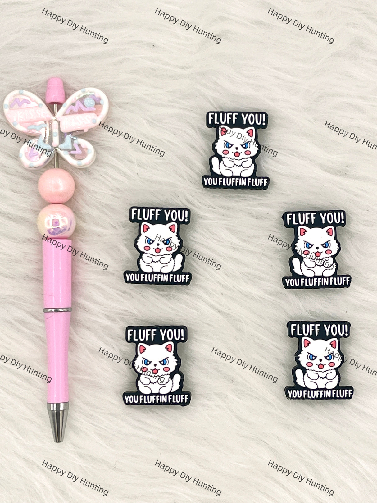 You Fluffin Fluff Silicone Focal Beads Wholesale, silicone focal beads for pens