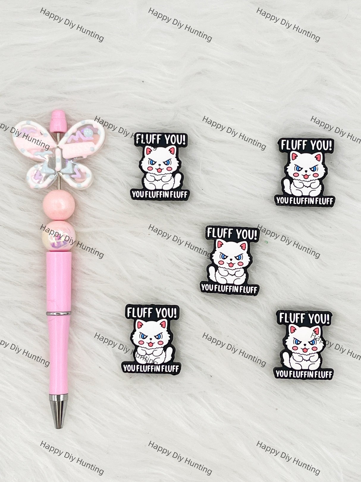 You Fluffin Fluff Silicone Focal Beads Wholesale, silicone focal beads for pens