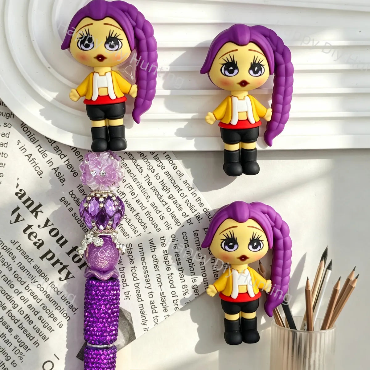 Zooey Pen Toppers No Hole For DIY Beadable Pen Craft