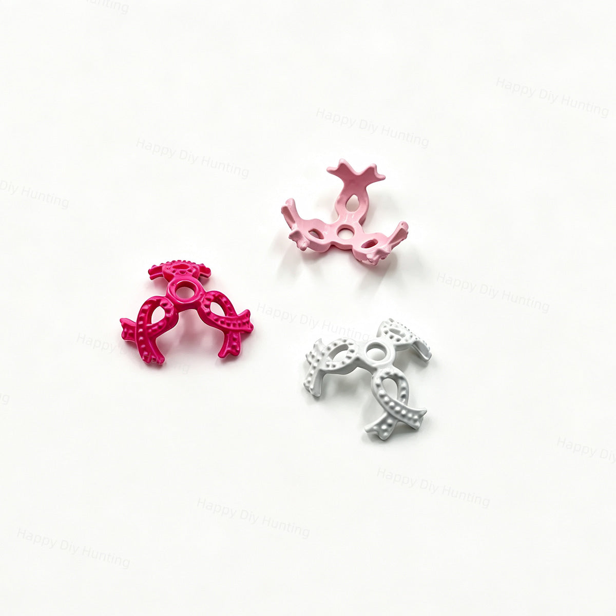 multi color awareness ribbon bead caps spacer for 20mm beads and DIY jewelry making