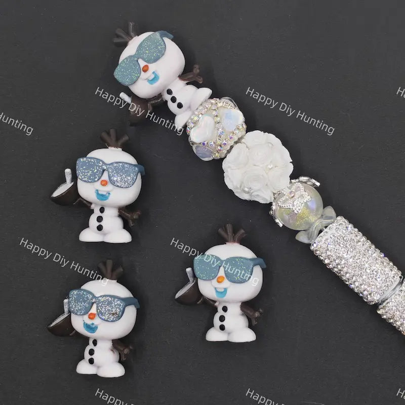 Cool Sunglasses Snowman Focal Pen Topper