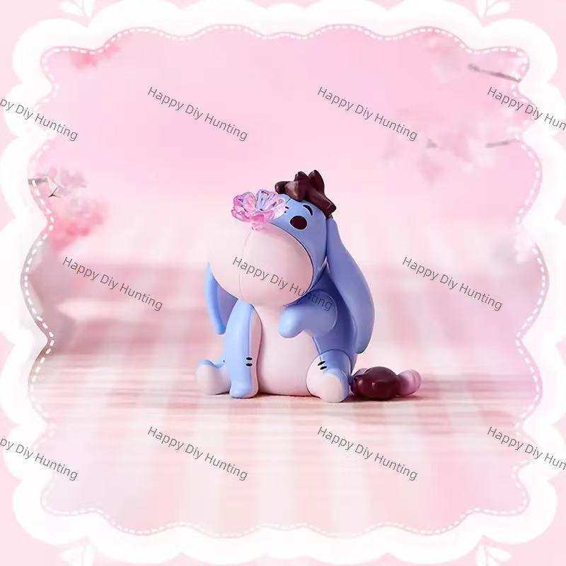 cherry blossom bear and friends character pen toppers no hole solid PVC floral stationery decor
