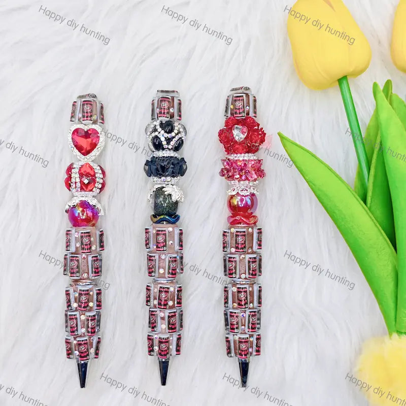 Red Mini Cola Soda Can Beadable Pen