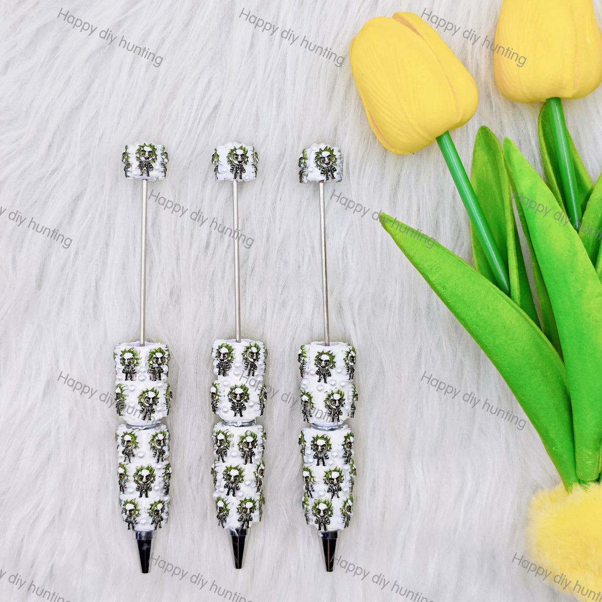 Beetlejuice Beadable Pen | Premium DIY Stationery Decor Supplies