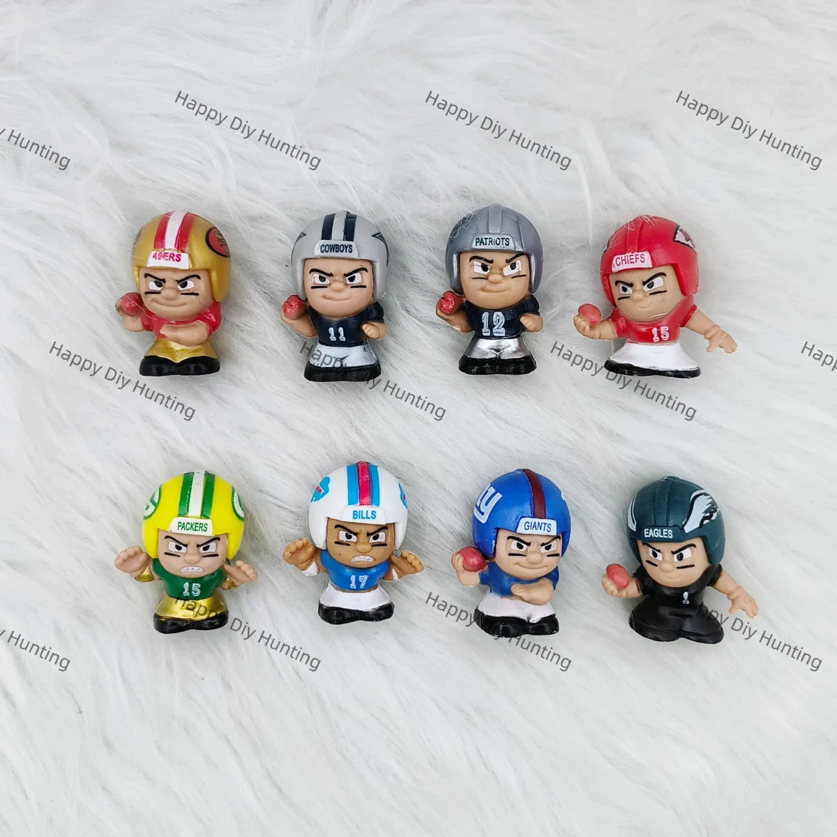 cute football player character pen toppers no hole for diy beadable pen craft supplies