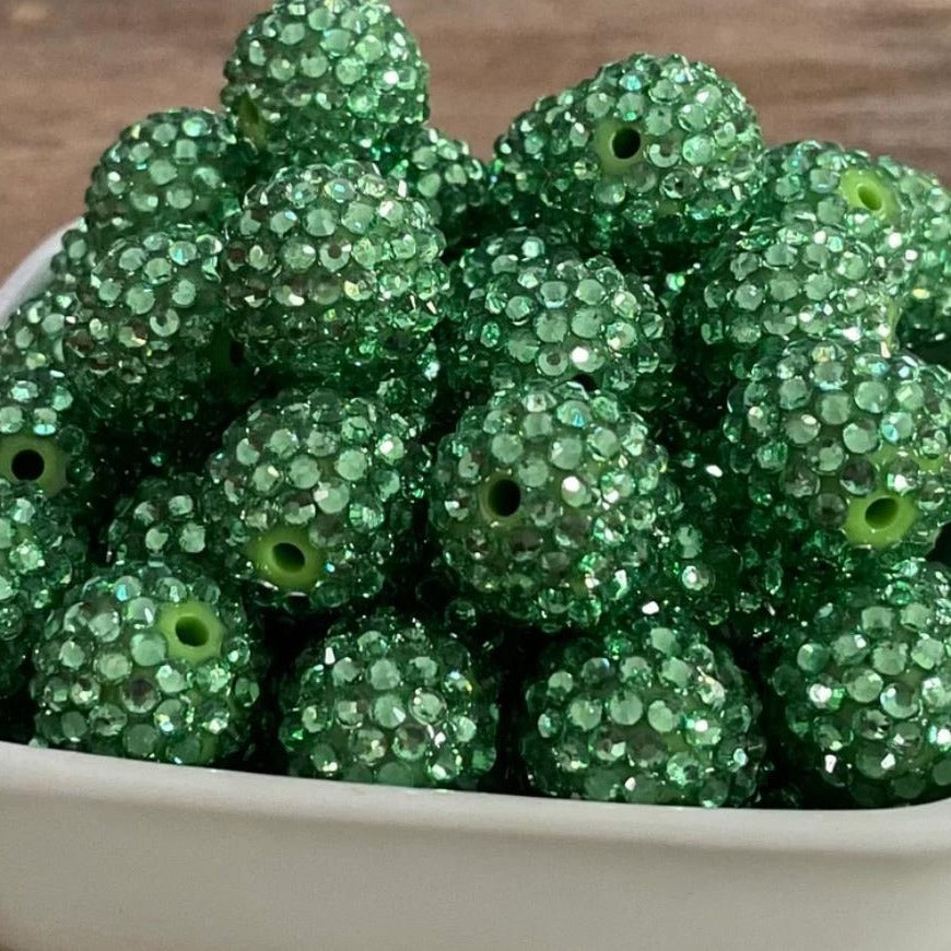 20MM Bling Bling Sparkling Rhinestones Beads, Acrylic Beads, Jelly Beads