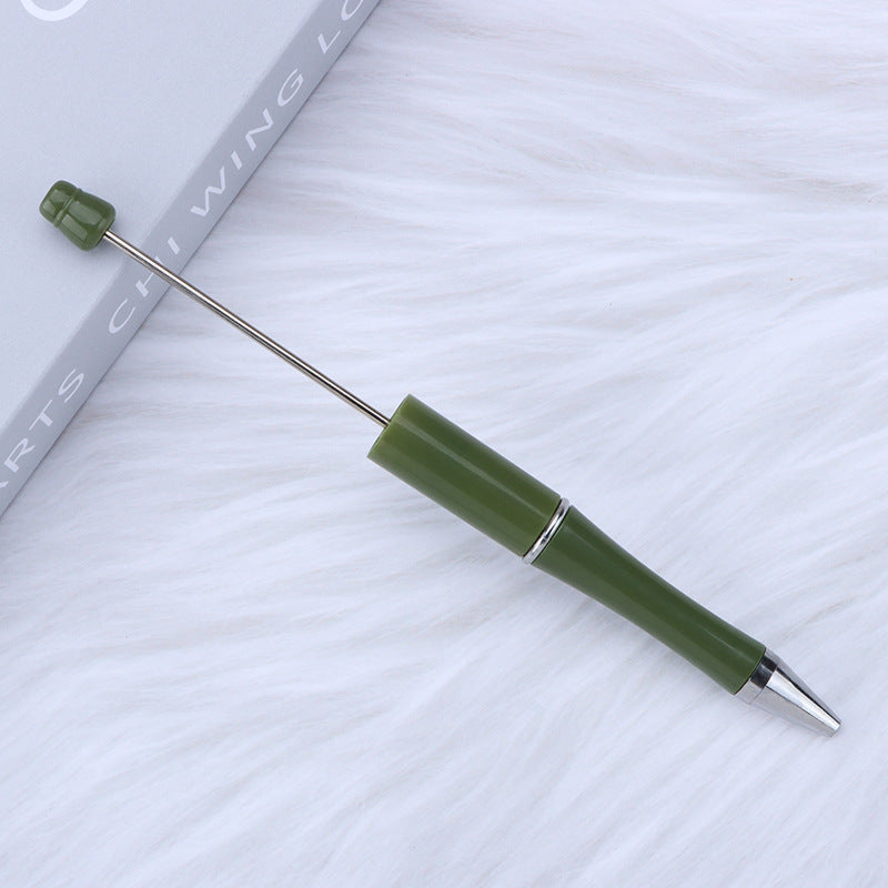 Solid Color Plastic Beadable Pens Focal Beads for Pens