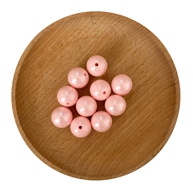 15mm Shinny Opal Solid Color Silicone Beads 15mm