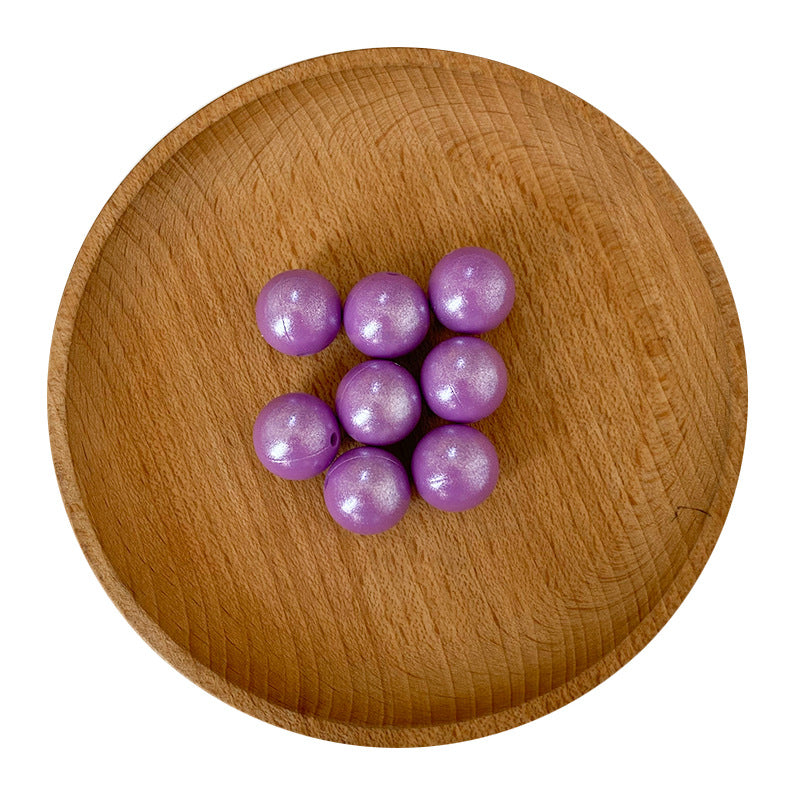 15mm Shinny Opal Solid Color Silicone Beads 15mm