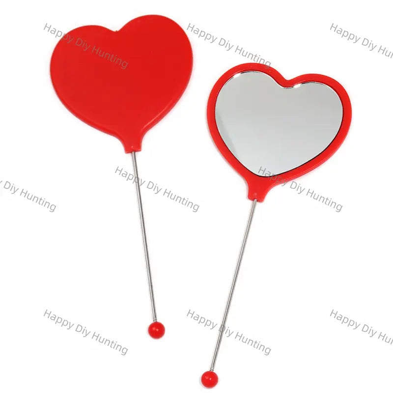 Multicolor Heart Mini Mirror Pocket Handheld Mirrors