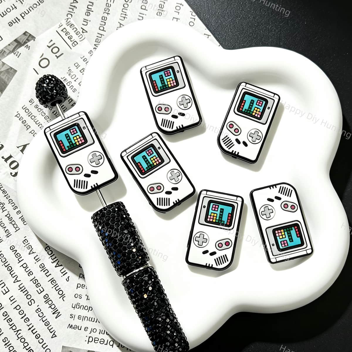 Retro Game Console Silicone Focal Beads for custom beadable pen handmade DIY craft projects