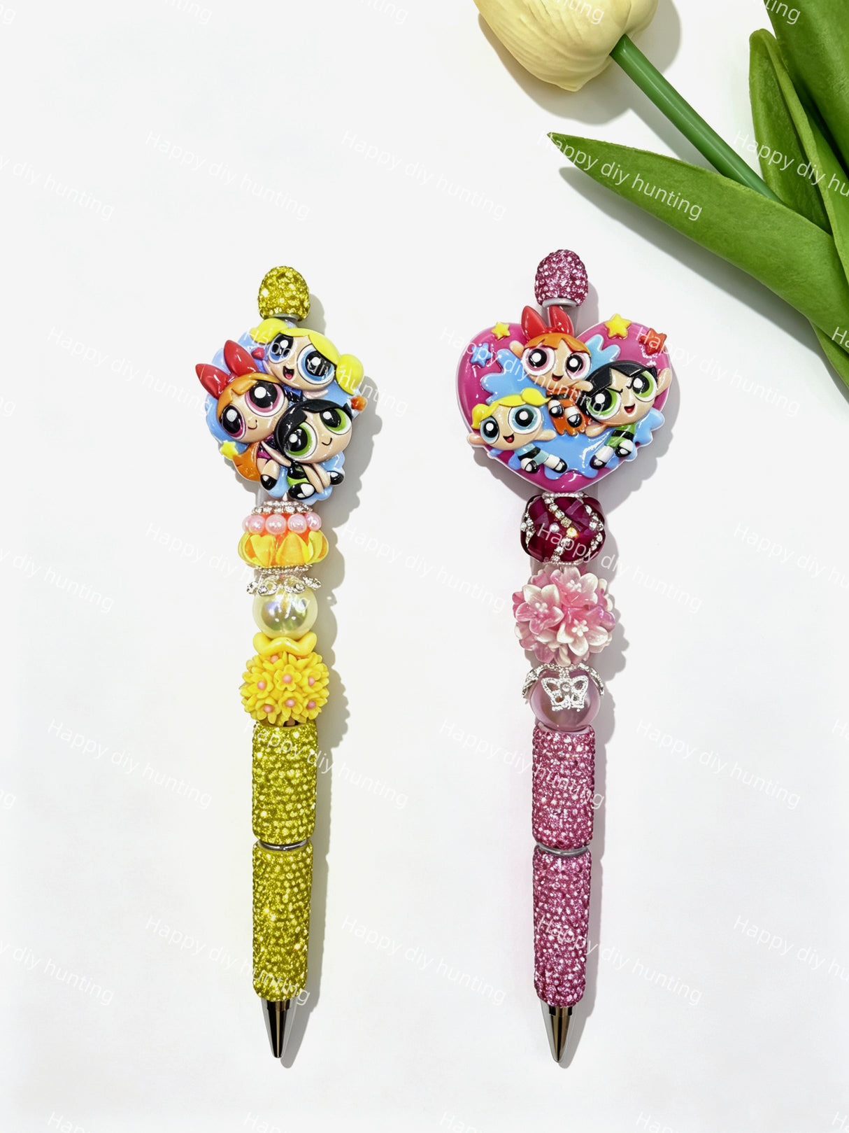 Textured PPG Acrylic Beads