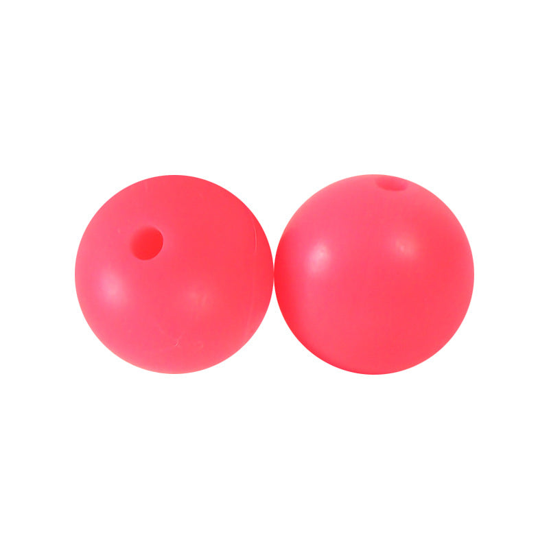 15mm Solid Color Round Silicone Beads 15mm