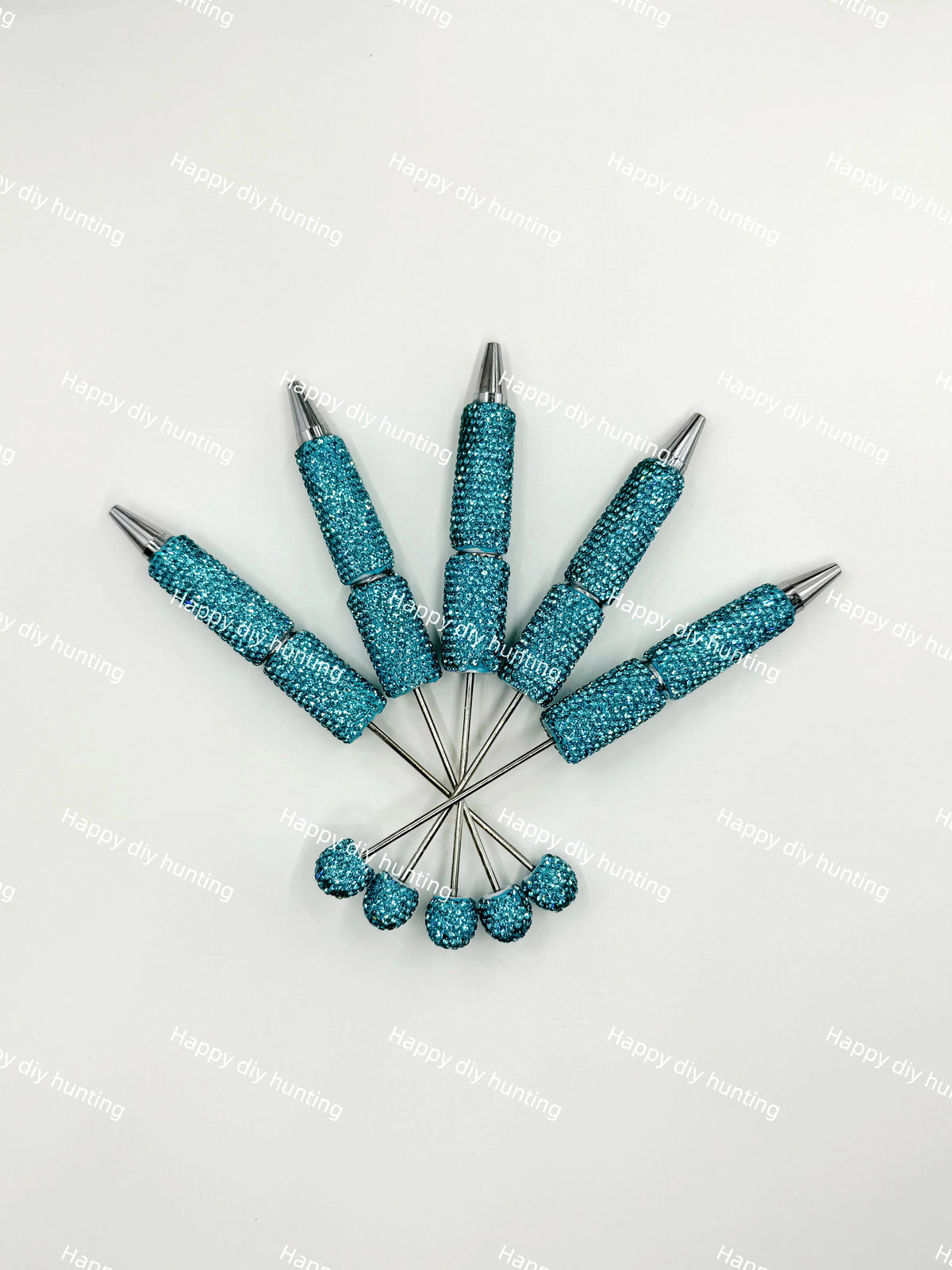 Rhinestone Beadable Pens Wholesale, Matches All Focal Beads & Pen Toppers