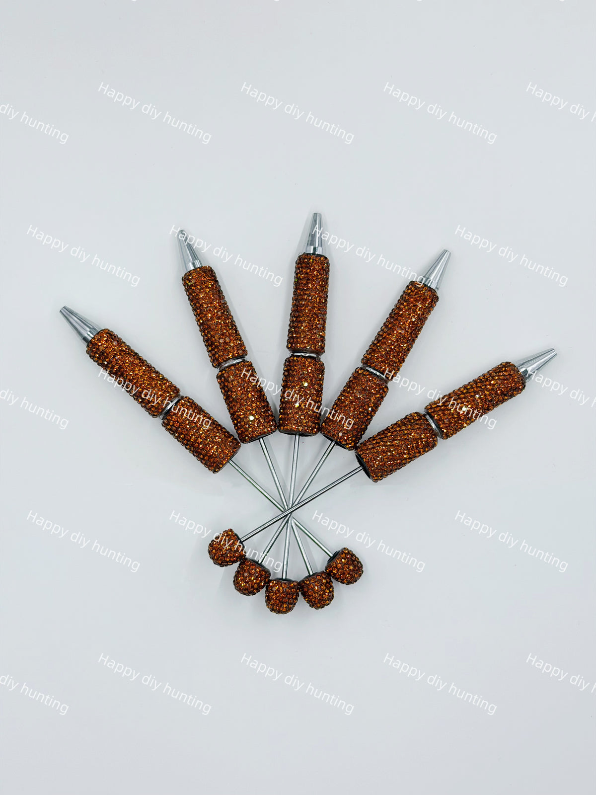 Rhinestone Beadable Pens Wholesale, Matches All Focal Beads & Pen Toppers