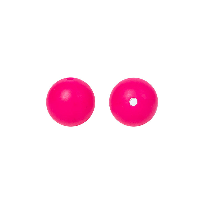 15mm Solid Color Round Silicone Beads 15mm