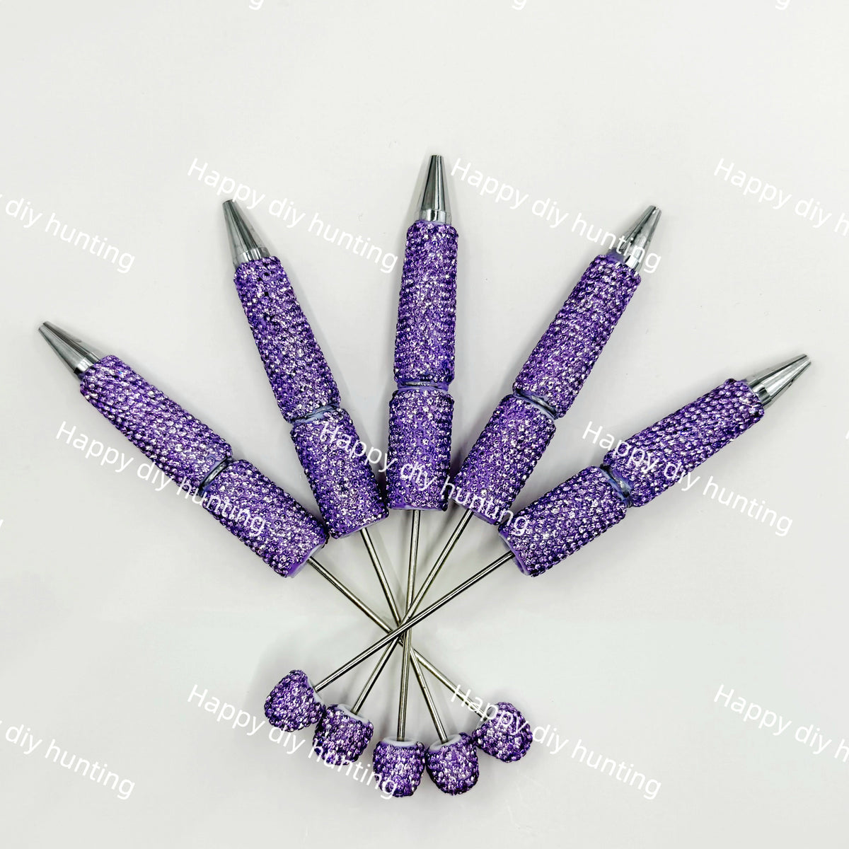 Rhinestone Beadable Pens Wholesale, Matches All Focal Beads & Pen Toppers