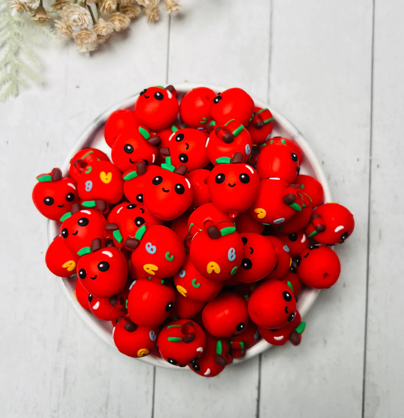 The Versatile Uses of 3D ABC Apple Silicone Focal Beads