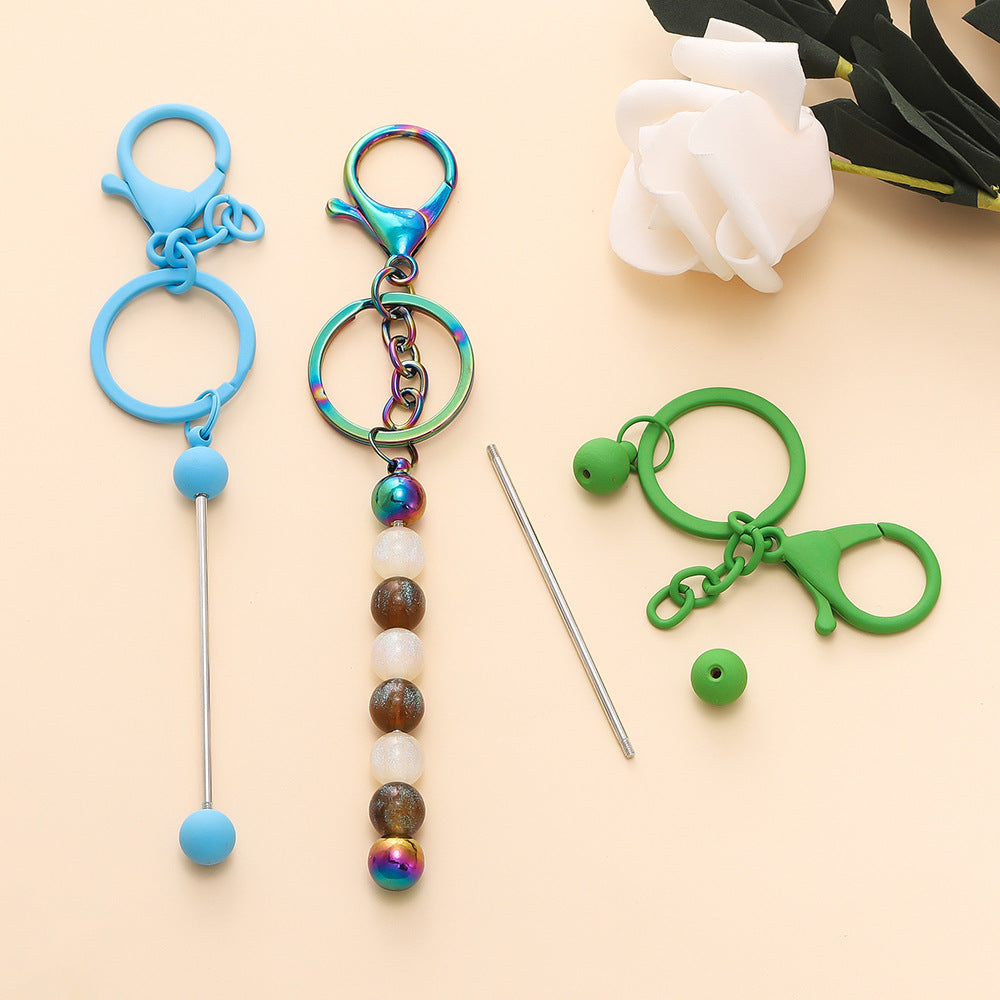 How to make siliconebeads keychain?