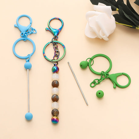 How to make siliconebeads keychain?