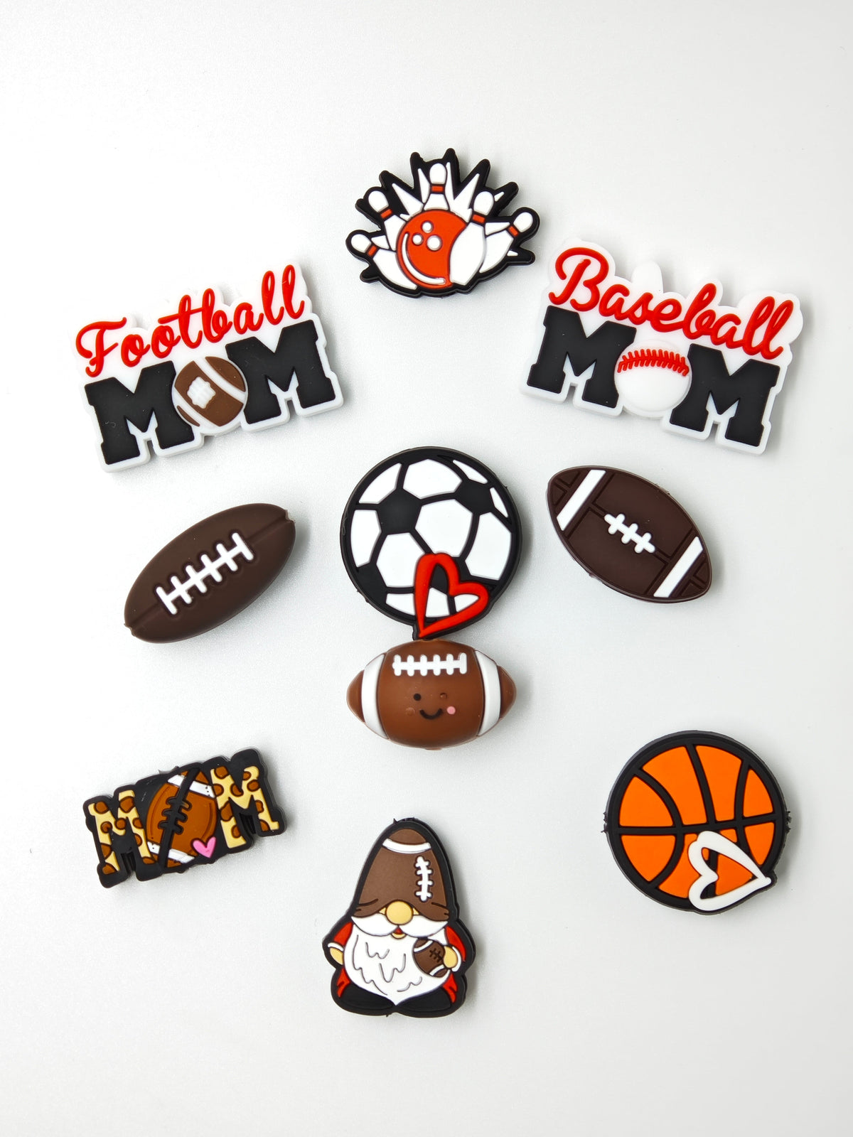 Sports Silicone Focal Beads