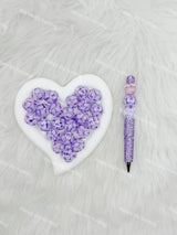 Purple Fancy L*V Designer Beads  DB-004