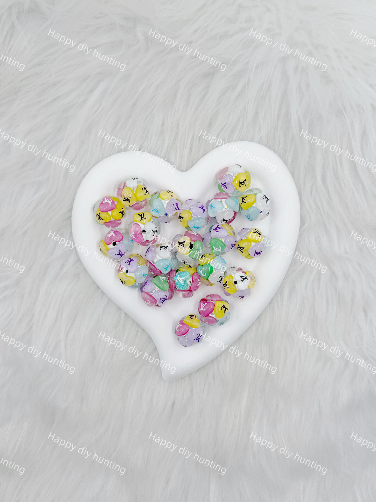 Mixed Color L*V Designer Beads DB-012