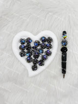Black Fancy L*V Designer Beads DB-013