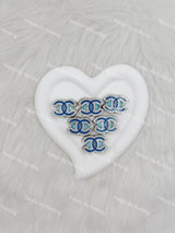 Light Blue with Sliver Rhinestone  CC Designer Beads DB-016