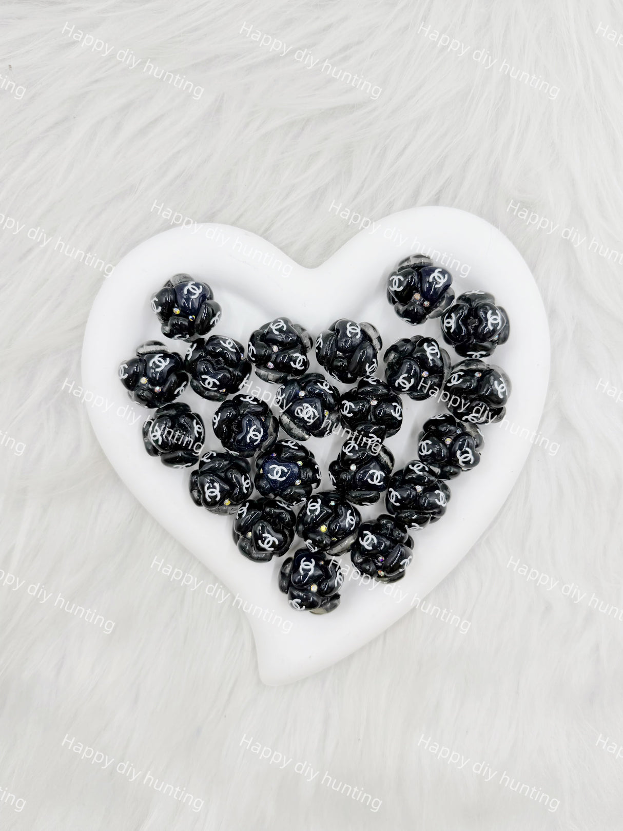 Black CC Designer Beads DB-027