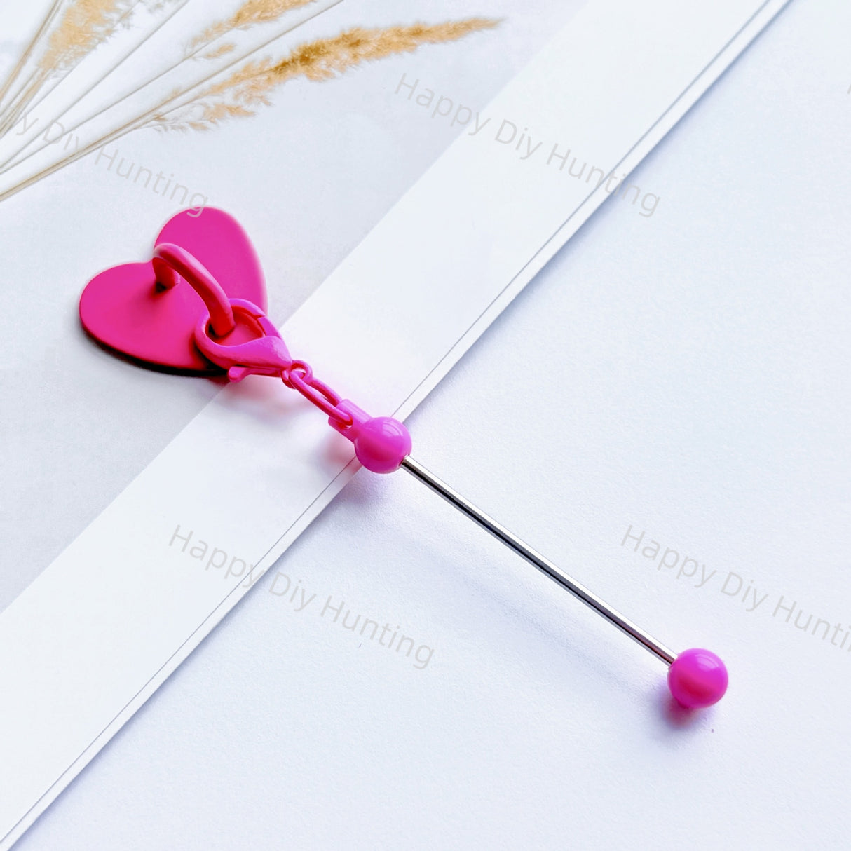 DIY Beadable Phone Charms, Random Mixed Colors