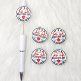 It's A Beautiful Day to Save Lives Focal Beads Nurse Focal Beads Appealing Focal Beads for Pens