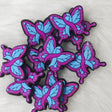 Purple ribbon butterfly Focal Beads for Pens