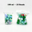 100ml ocean mermaid Silicone & Acrylic bead mix, silicone acrylic beads for diy beadable pen making