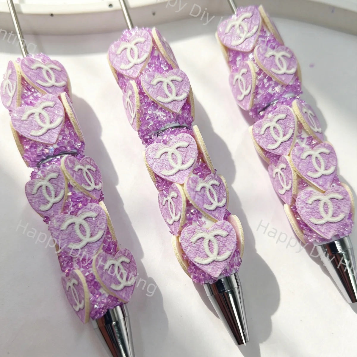 Fancy CC Printed Pattern Beadable Pens Wholeasle,Beadable Pens Supplies