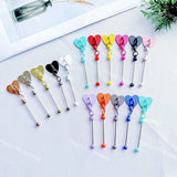 DIY Beadable Phone Charms, Random Mixed Colors