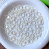 10mm White Pearl Spacer Acrylic Beads
