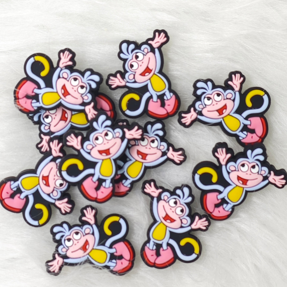 Cute monkey Silicone Focal Beads Wholesale