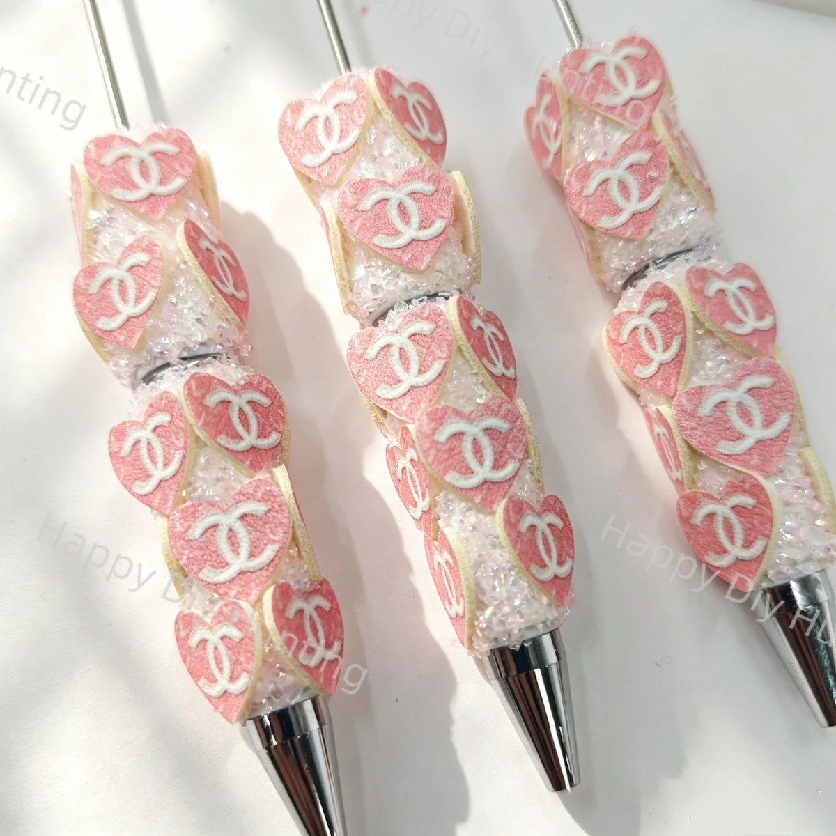 Fancy CC Printed Pattern Beadable Pens Wholeasle,Beadable Pens Supplies