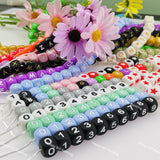 12mm multi color silicone alphabet cube beads full A-Z food grade silicone letter beads