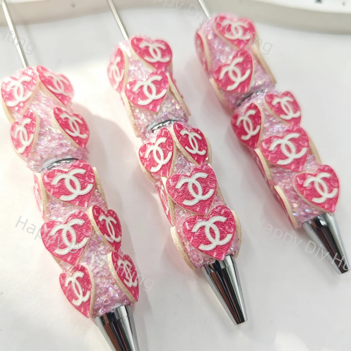Fancy CC Printed Pattern Beadable Pens Wholeasle,Beadable Pens Supplies