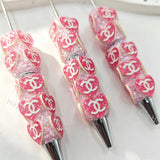 Fancy CC Printed Pattern Beadable Pens Wholeasle,Beadable Pens Supplies