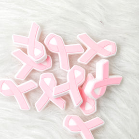 Pink Ribbon Shaped Focal Beads Focal Beads Medical Focal Beads Nurse Focal Beads for Pens