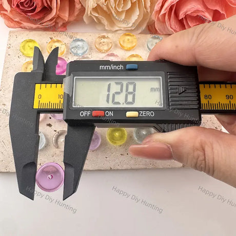 13mm multi-color transparent flat disc resin spacer beads, small through hole design for layering DIY beadable pens, bag charms and handmade jewelry craft accessories.2