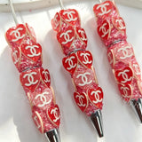 Fancy CC Printed Pattern Beadable Pens Wholeasle,Beadable Pens Supplies