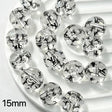15mm designer glossy transparent V*L printed round acrylic beads for DIY beadable pens and jewelry crafts