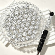 15mm Round Music Note Print Silicone Beads for custom beadable pen handmade DIY craft projects