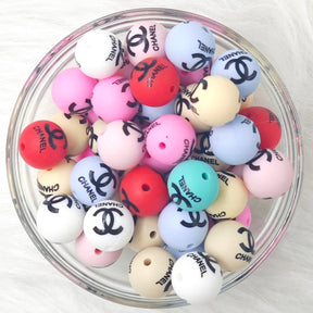 15mm CC Designer Silicone Beads