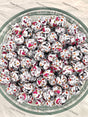 15mm Kulomi,Melody,Laurel Dog And Kitty Cat Printed Silicone Beads