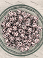 15mm Love Kouromi Printed Silicone Beads